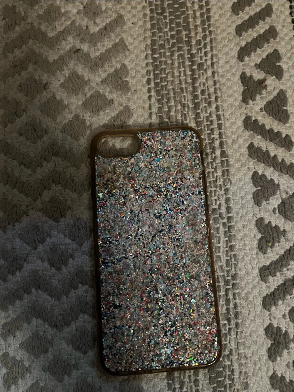 Apple Multicolor Glitter Phone Case